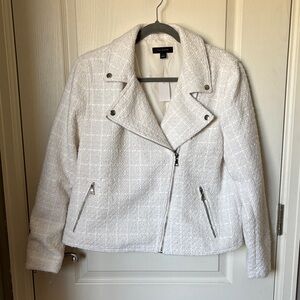Ann Taylor Women's White Textured Blazer